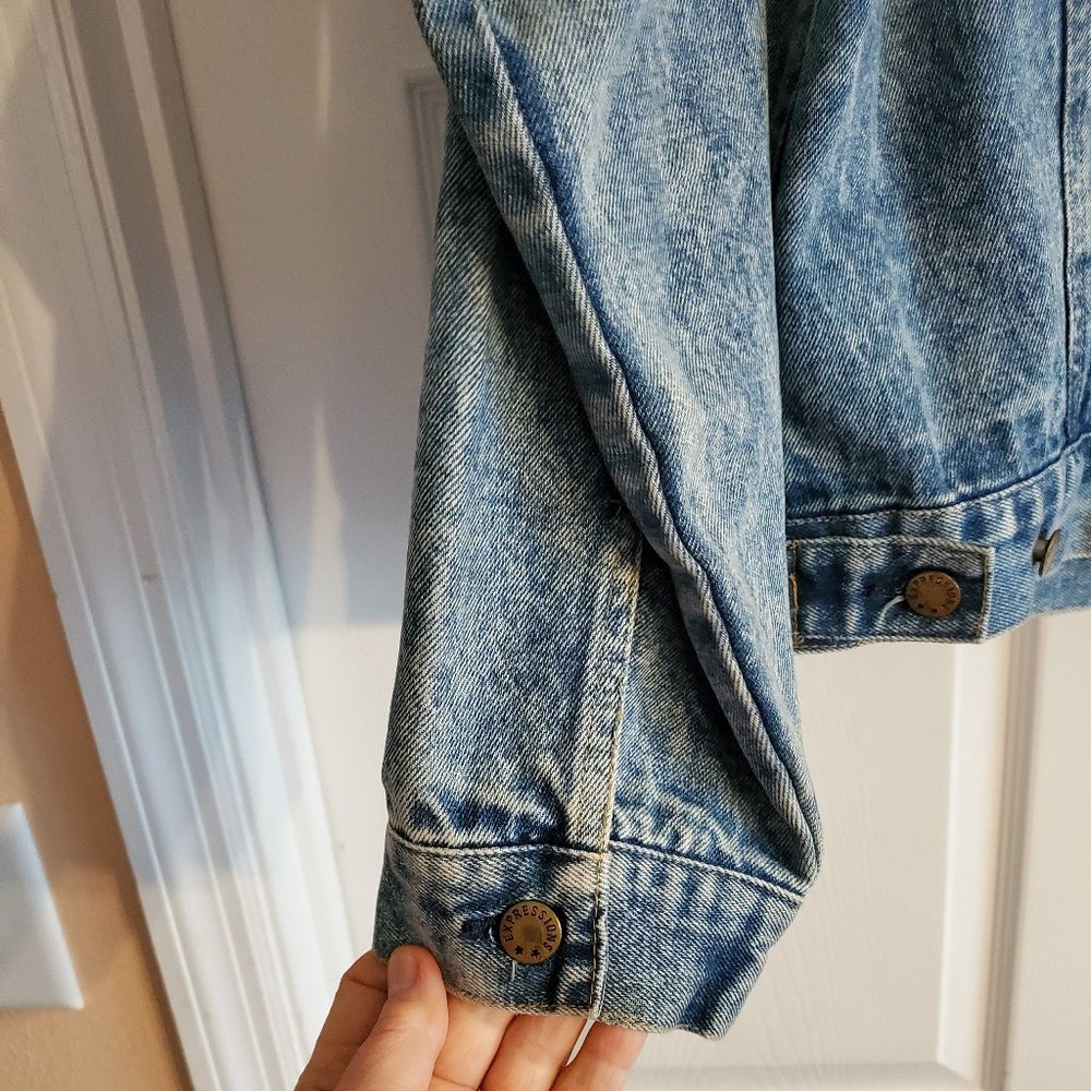 Expression Denim Jean Jacket Medium - image 3